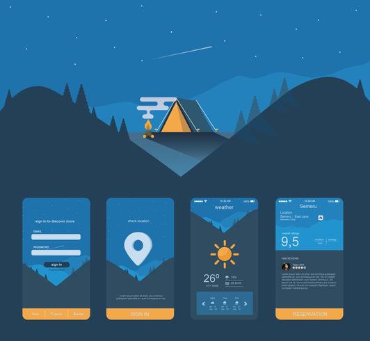 Mobile App Gui Vector 532x490 Mobile App Gui Vector