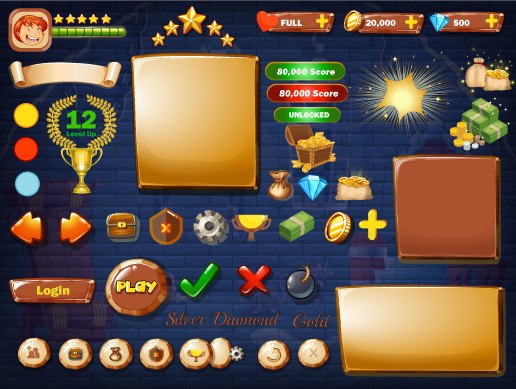 Vector Gui Pack 516x389 Vector Gui Pack