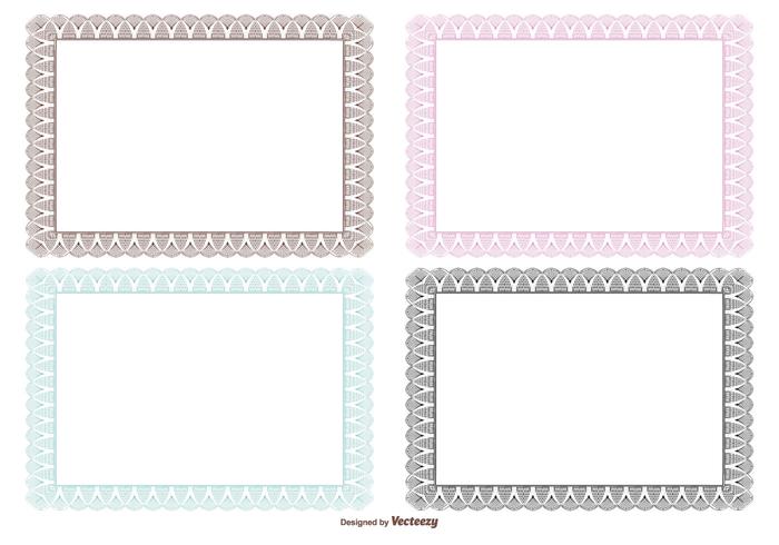700x490 Guilloche Certificate Borders