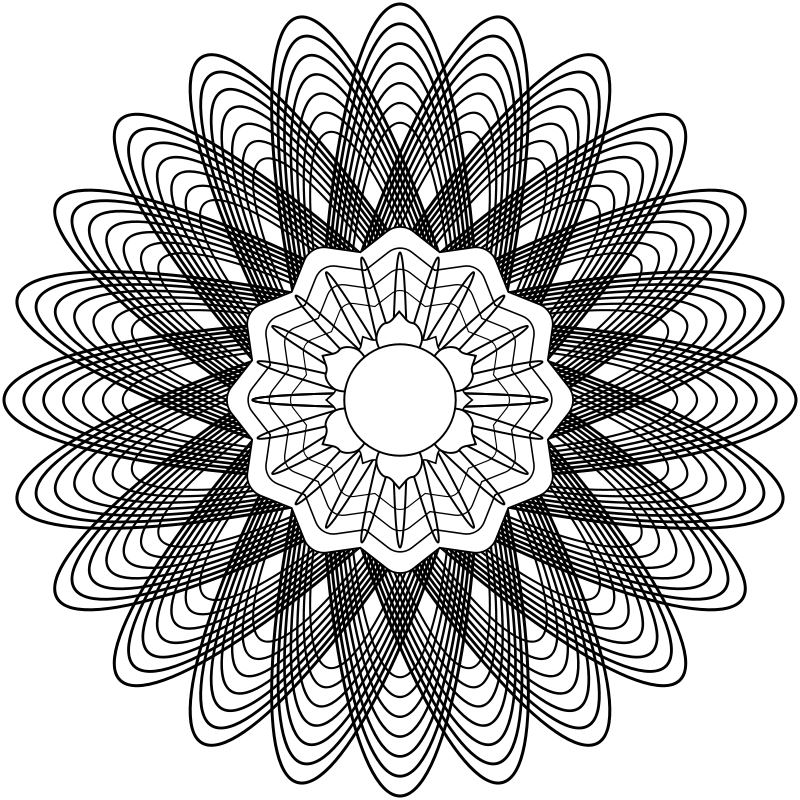 Guilloche Rosette 800x800 Guilloche Rosette