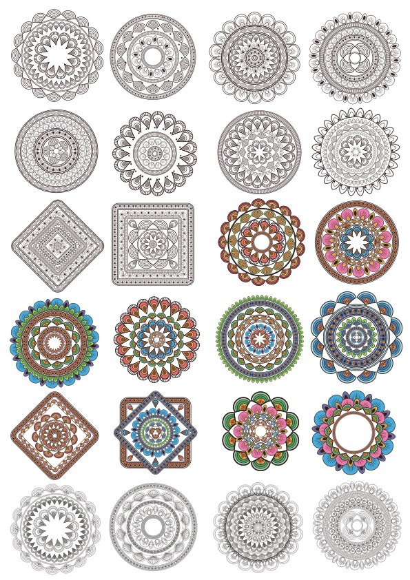 Guilloche Vector Pack Free Vector Cdr Download 595x842 Guilloche Vector Pack Free Vector Cdr Download