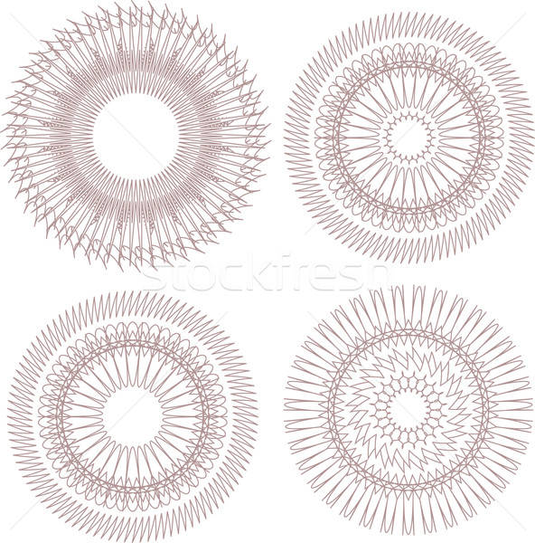 Guilloche Vector Elements For Diploma Or Certificate Vector 592x600 Guilloche Vector Elements For Diploma Or Certificate Vector