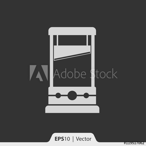 500x500 Guillotine Vector Icon For Web And Mobile