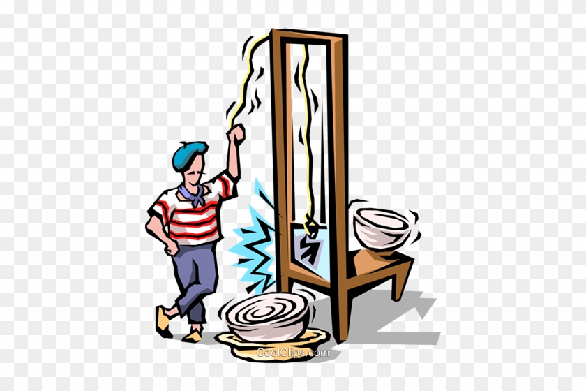 840x560 Clip Art Chef With Guillotine Royalty Free Vector Clip