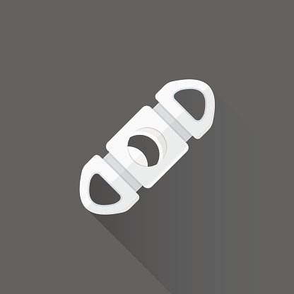 416x416 Vector Flat Cigar Guillotine Cutter Illustration Icon Premium