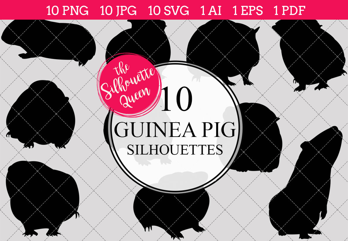 1188x822 Guinea Pig Silhouette Vector