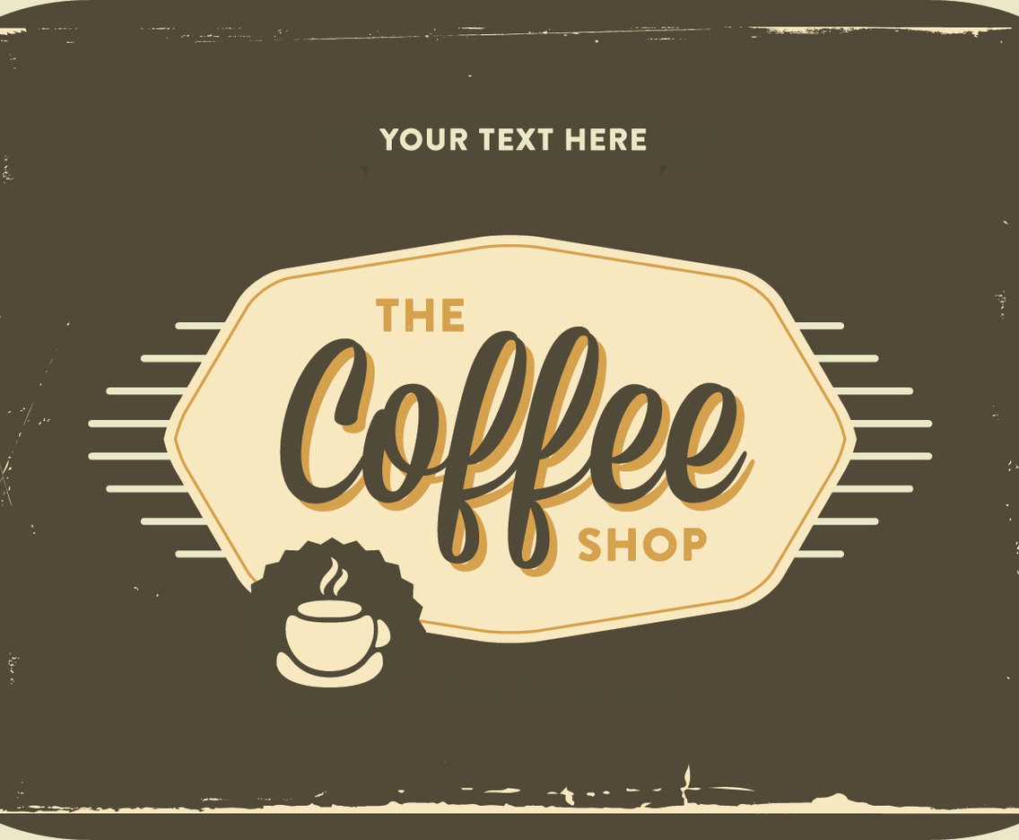 1136x936 Retro Coffee Shop Logo Vector Vector Art Graphics