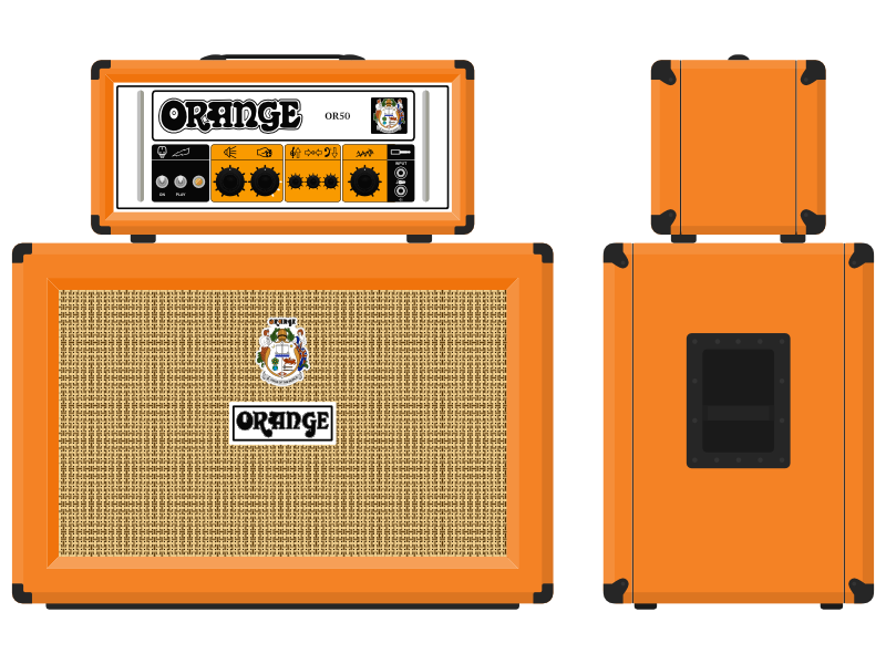 800x600 Orange Guitar
