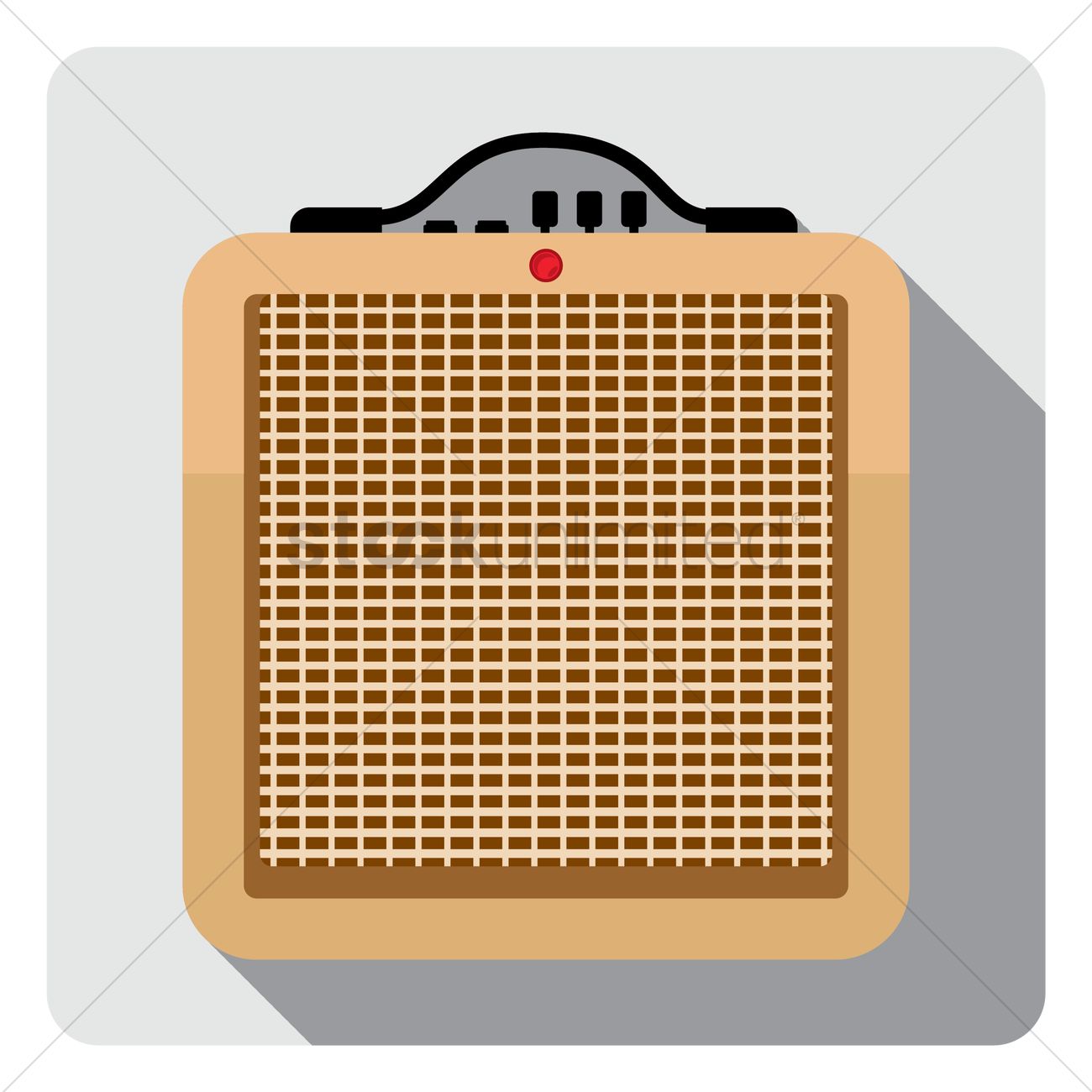 1300x1300 Guitar Amplifier Vector Image
