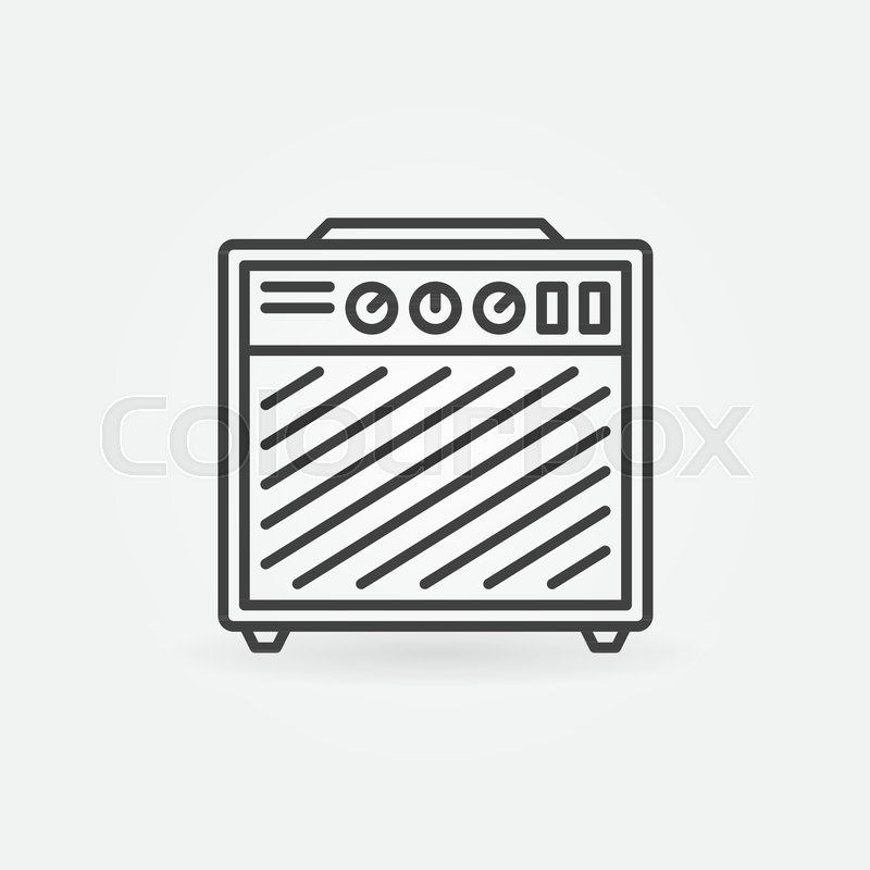 800x800 Guitar Amplifier Vector Icon Or Symbol Stock Vector Colourbox