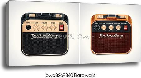 453x252 Vector Guitar Amplifier Square Xxl Canvas Print Barewalls