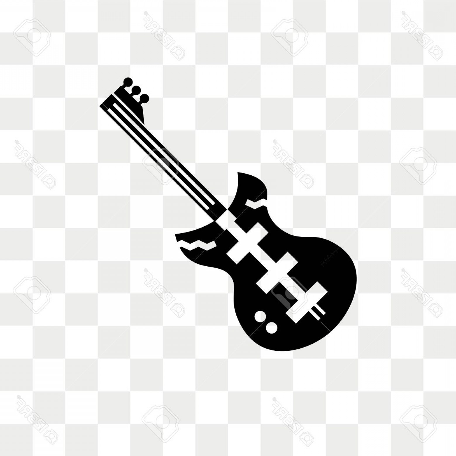 1560x1560 Photostock Vector Electric Guitar Vector Icon Isolated
