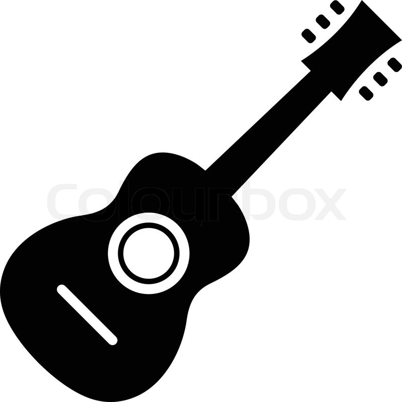 800x800 Vector Acoustic Guitar Icon Stock Vector Colourbox