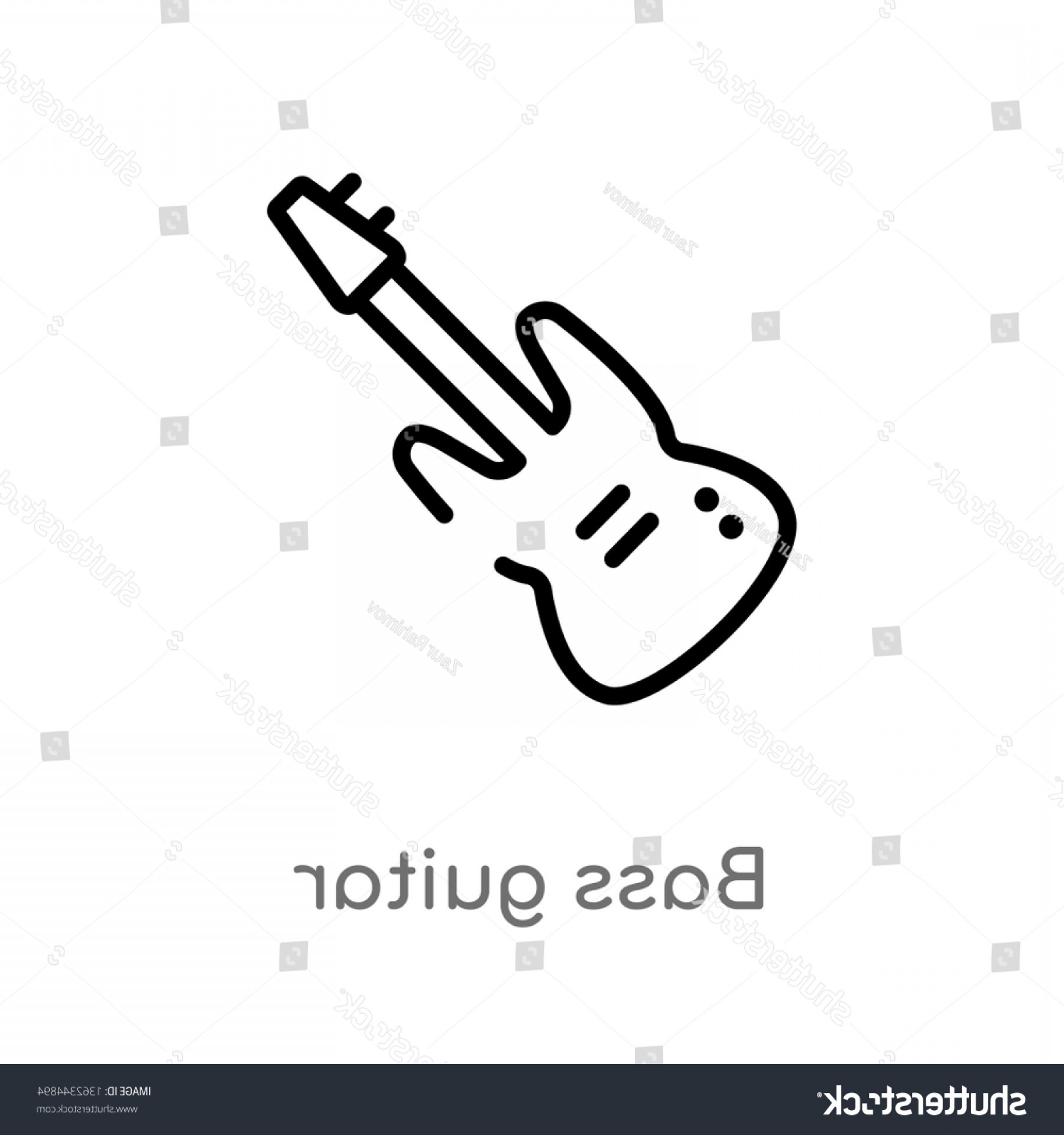 1800x1920 Bass Guitar Vector Art Catamart