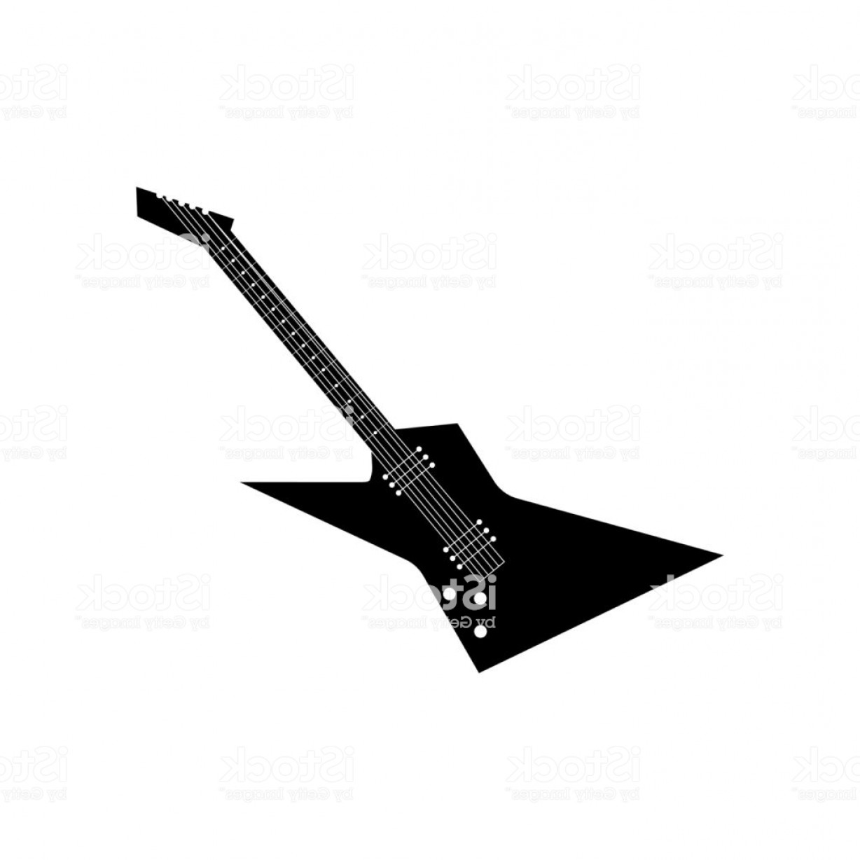 1228x1228 Electric Guitar Icon Vector Icon Simple Element Illustration