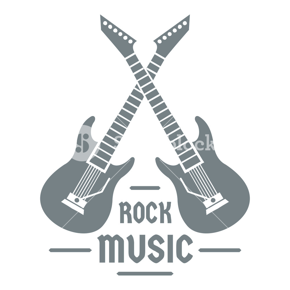 1000x1000 Electric Guitar Logo Simple Illustration Of Electric Guitar