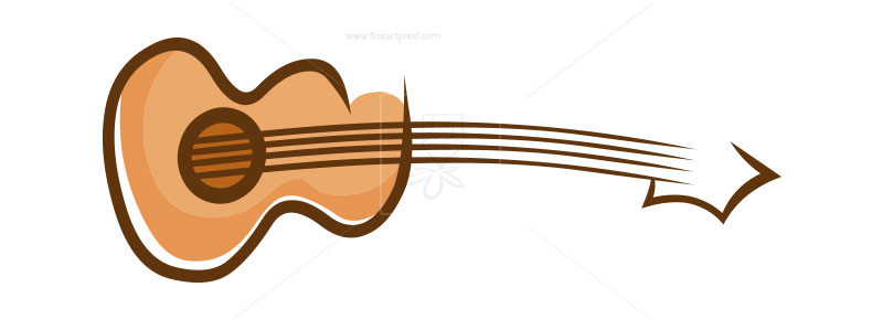 800x289 Guitar Illustration Vector Free Vectors, Illustrations, Graphics, Clipart