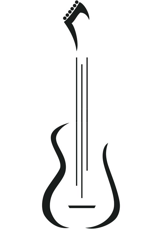 Electric Guitar Icon A Vector Logo Stock Bass Template Neck 567x800 Electric Guitar Icon A Vector Logo Stock Bass Template Neck