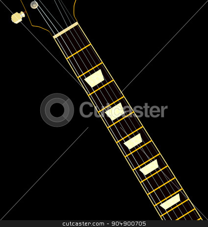 Electric Guitar Neck Stock Vector 424x464 Electric Guitar Neck Stock Vector