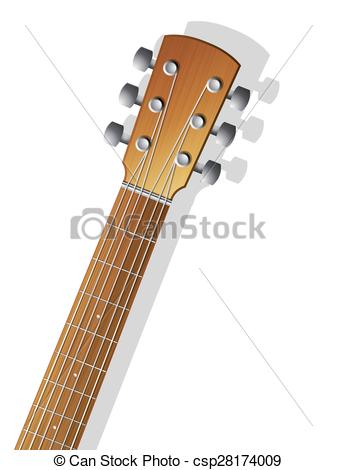 Acoustic Guitar Neck Illustration Of A Acoustic Guitar Vector 337x470 Acoustic Guitar Neck Illustration Of A Acoustic Guitar Vector