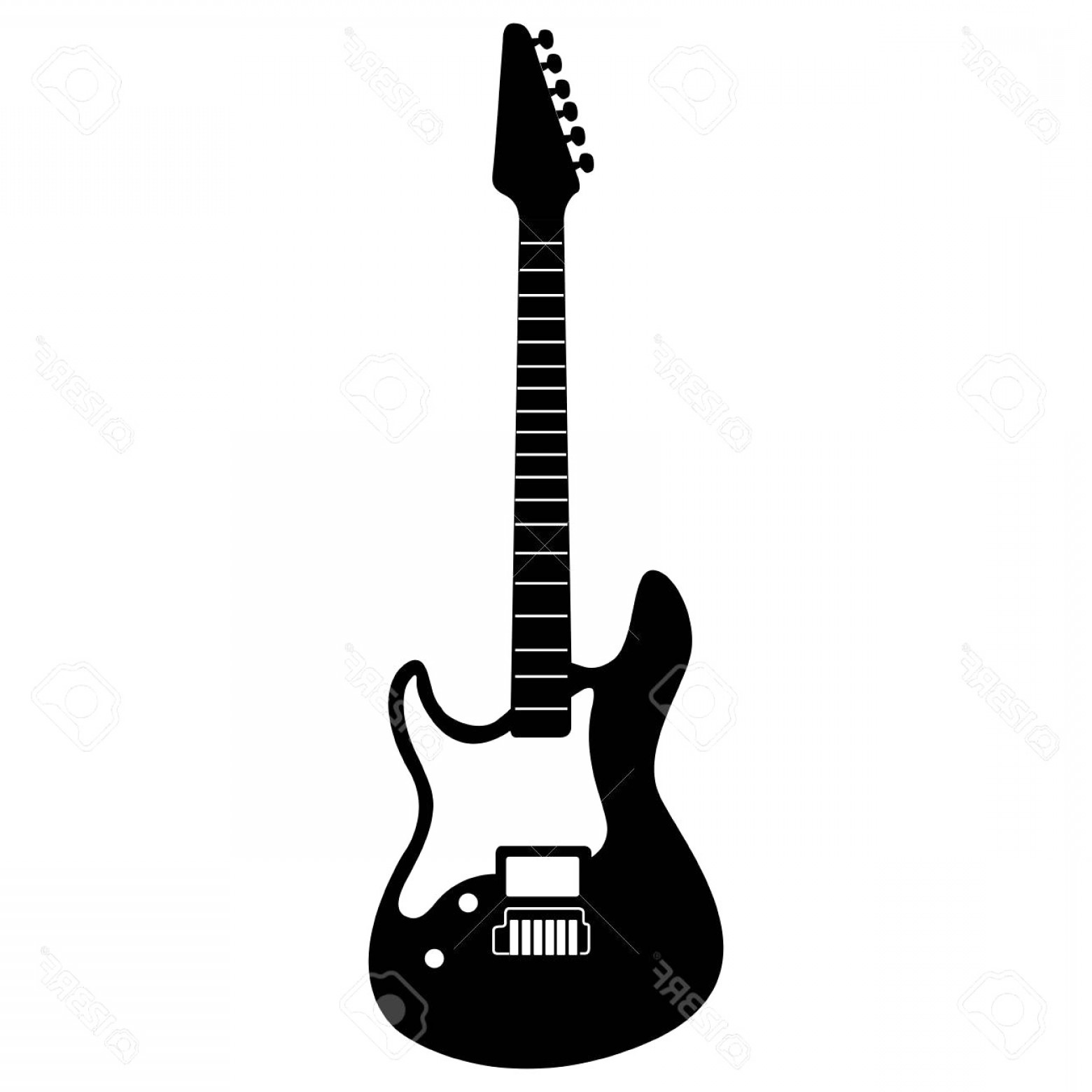 Download Guitar Outline Vector at Vectorified.com | Collection of ...