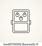 Guitar Pedal Vector