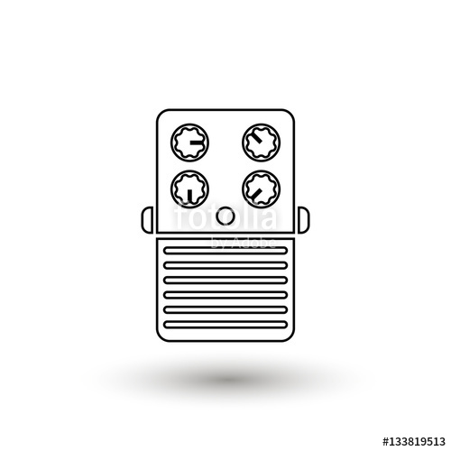 500x500 Guitar Pedal Vector Icon Stock Image And Royalty Free Vector