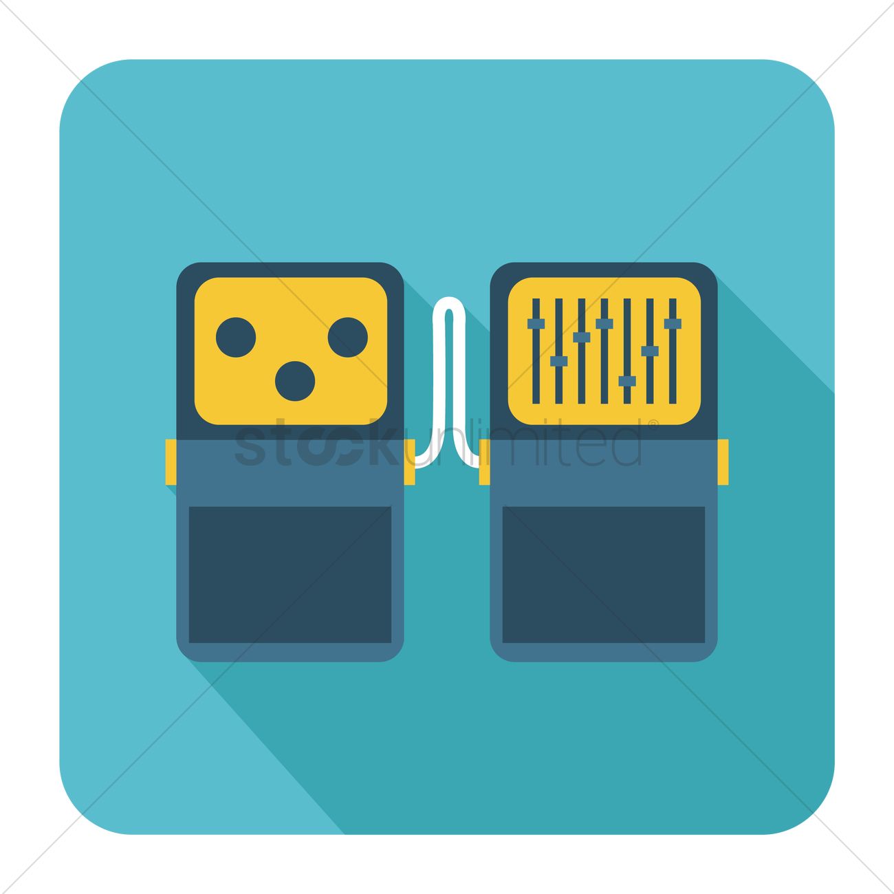 1300x1300 Free Guitar Effects Pedals Vector Image