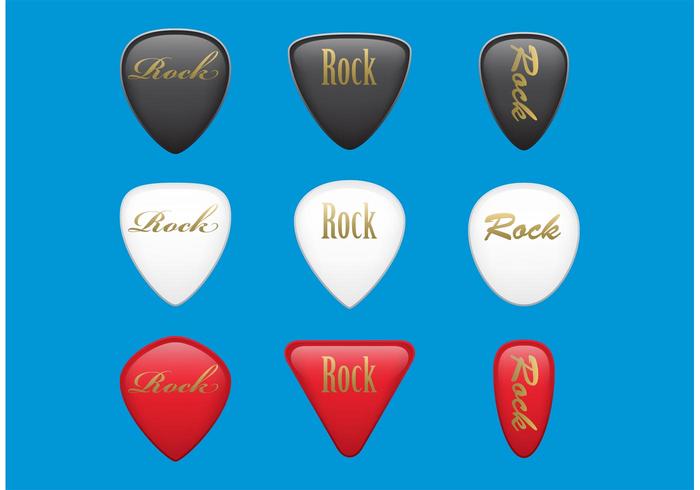 700x490 Guitar Pick Vectors