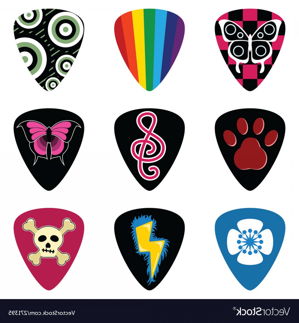 Guitar Pick Vector at Vectorified.com | Collection of Guitar Pick ...