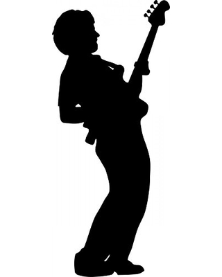 Download Guitar Player Silhouette Vector at Vectorified.com ...