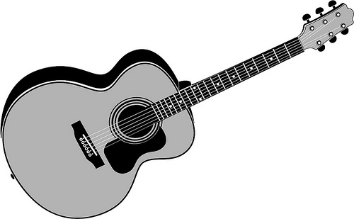 Rock Guitar Player Silhouette Vector Tattoo 500x309 Rock Guitar Player Silhouette Vector Tattoo
