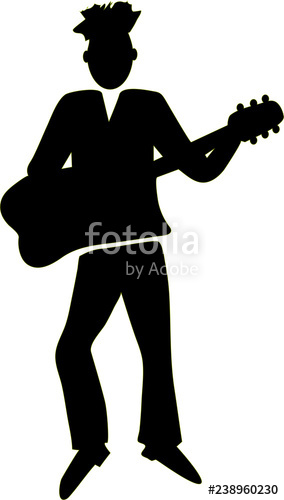 Guitar Player Silhouette Stock Image And Royalty Free Vector 284x500 Guitar Player Silhouette Stock Image And Royalty Free Vector