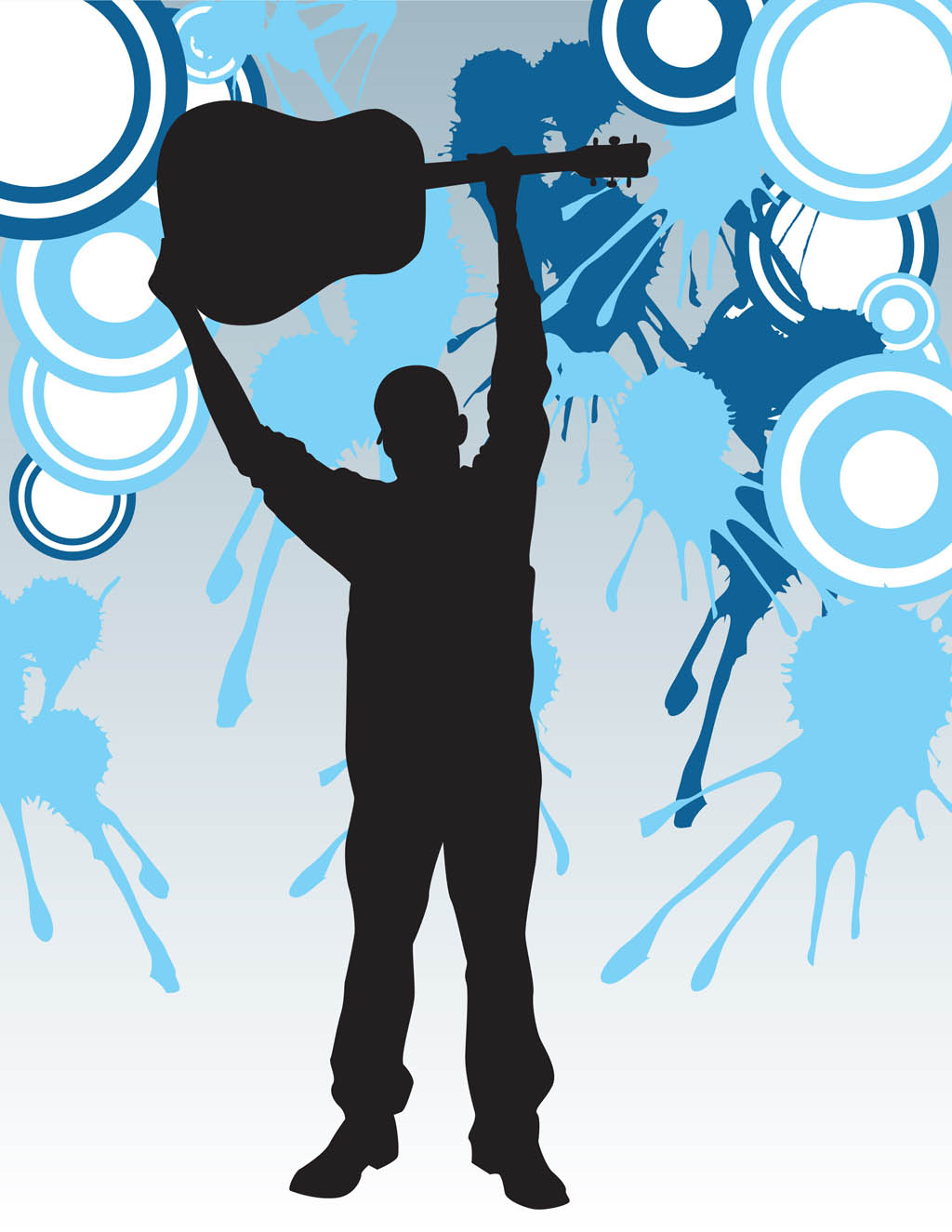 Guitar Player Poster Template Vector Art Graphics 1024x1325 Guitar Player Poster Template Vector Art Graphics