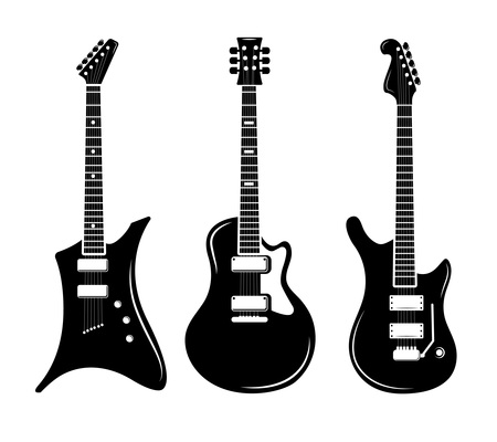 450x400 Guitar Silhouette On Curated Vector Illustrations, Stock Royalty