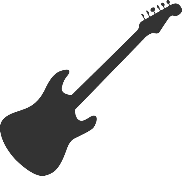 600x580 Guitar Silhouette Free Vector In Adobe Illustrator