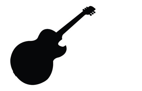 480x309 Collection Of 'silhouette Acoustic Guitar' Download More Than