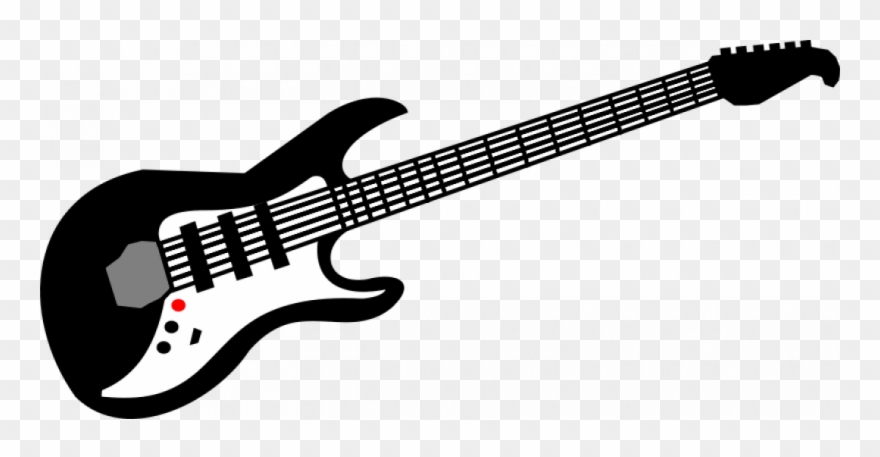 880x457 Electric Guitar Vector Download