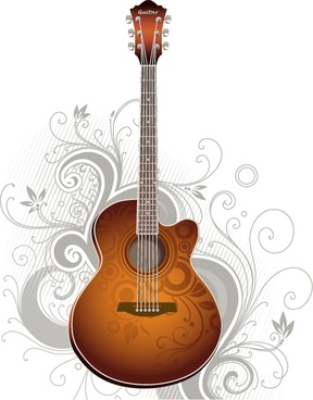 288x368 Guitar Free Vector Download