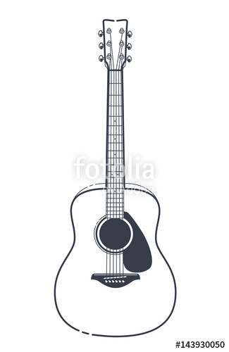 325x500 Acoustic Guitar Vector Stock Image And Royalty Free Vector