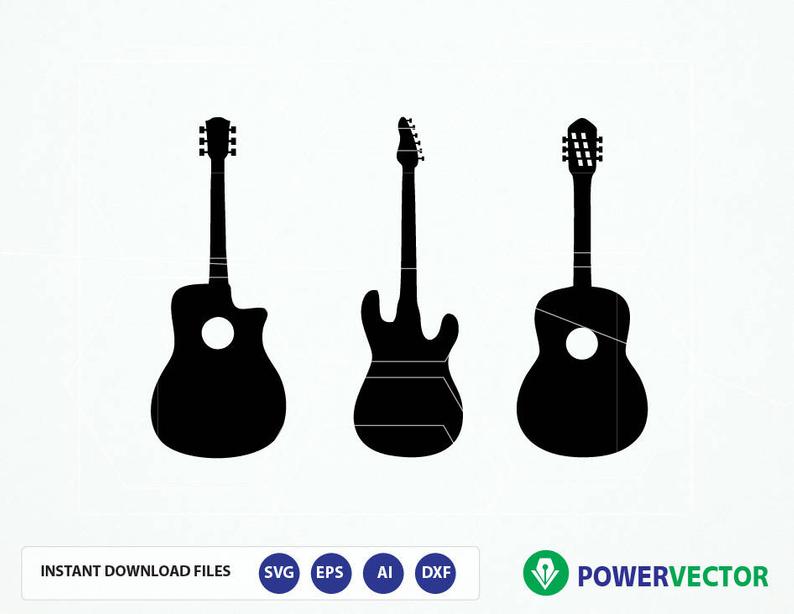 794x614 Guitar Guitar Vector Guitar Clipart Electric Acoustic Etsy