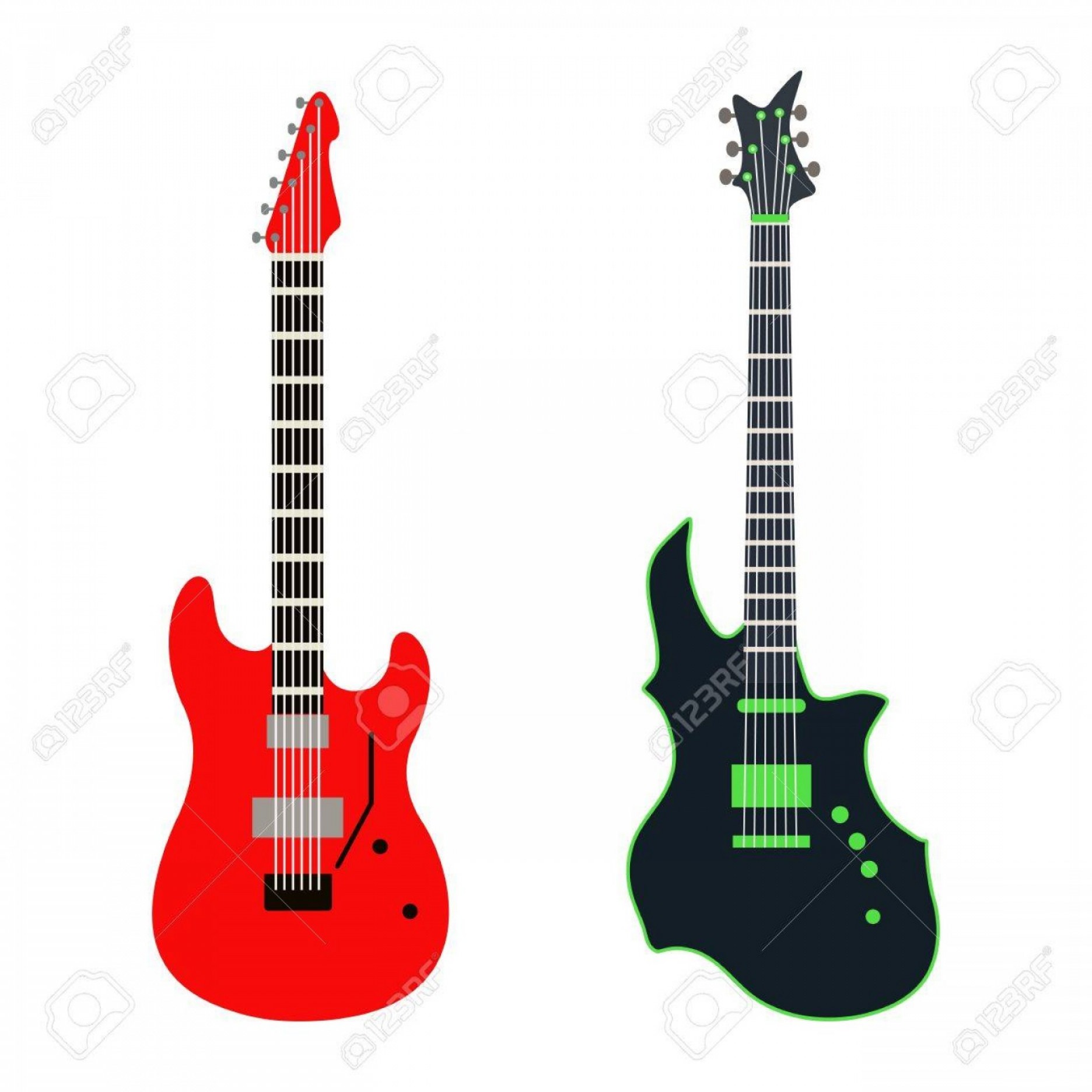 1872x1872 Electric Guitar Outline Vector Hoodamathrun