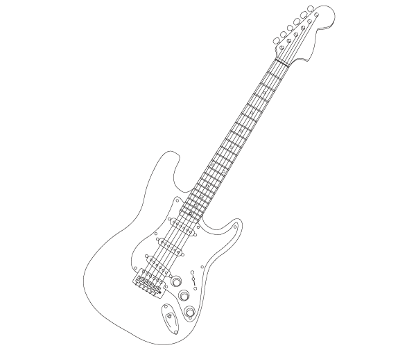 600x505 Stratocaster Electric Guitar Vector Image Download Free Vector
