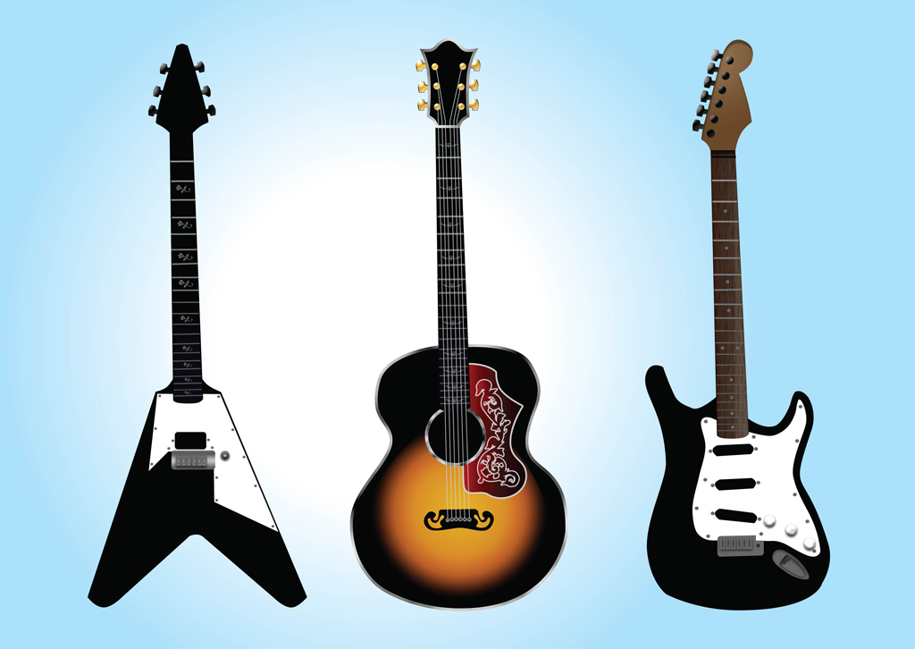 Free Guitar Vector Graphics Vector Art Graphics 1024x726 Free Guitar Vector Graphics Vector Art Graphics