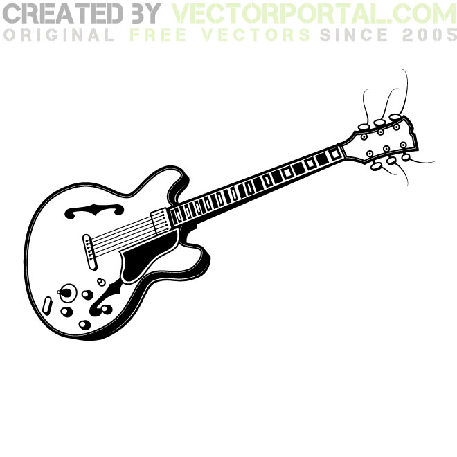 Electric Guitar Vector Graphics 660x660 Electric Guitar Vector Graphics