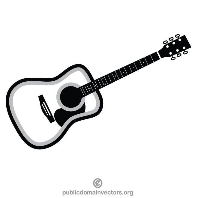 660x660 Flamenco Guitar Vector Image