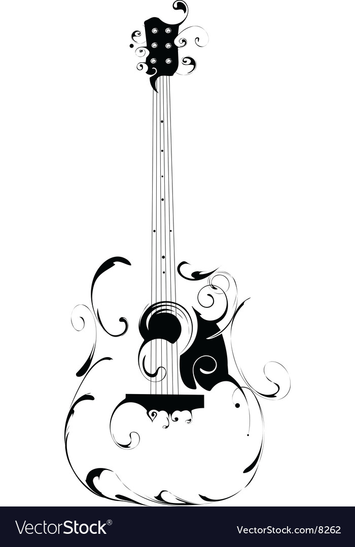 700x1080 Guitar Vector