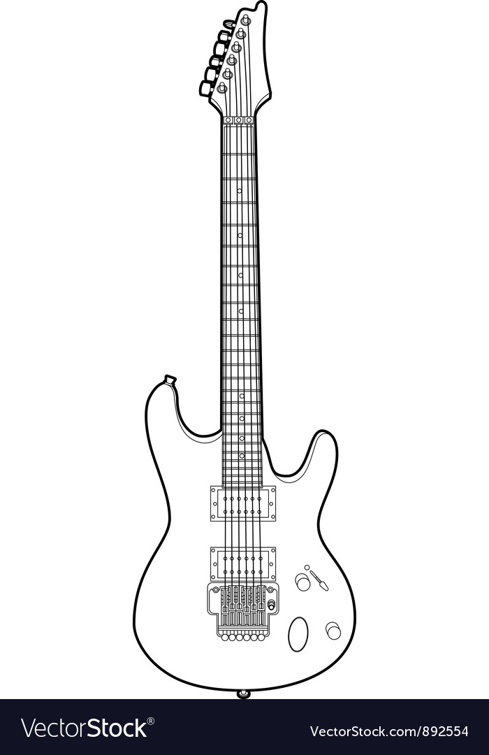 700x1080 Guitar Vector