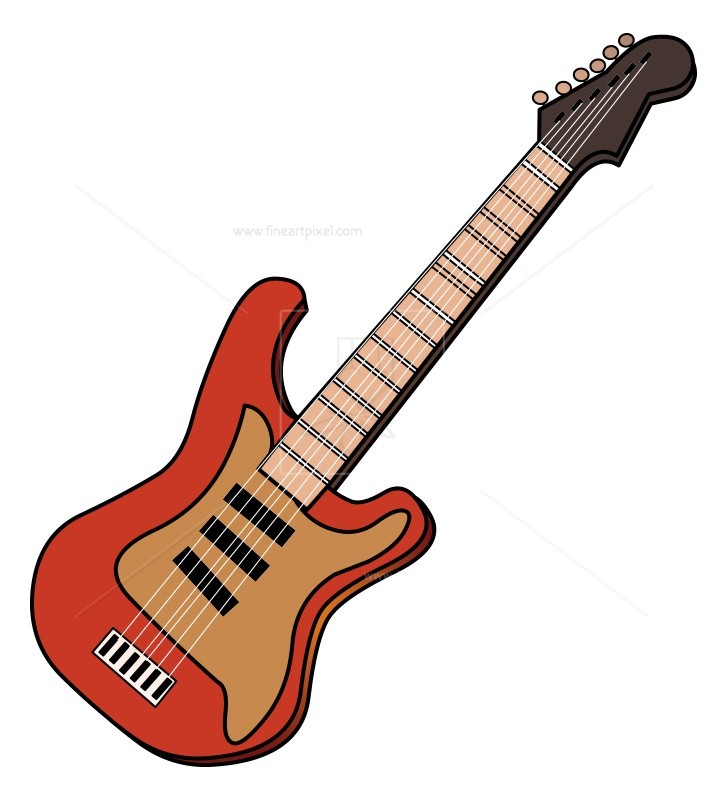 Guitar Vector Image at Vectorified.com | Collection of Guitar Vector ...