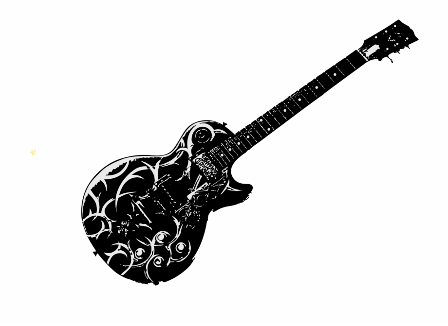 920x671 Electric Ukulele Painted Guitar Vector Acoustic Clipart